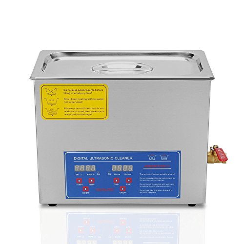 Tecmaqui Digital de ultrasonidos máquina de limpieza para la limpieza de acero inoxidable 6L