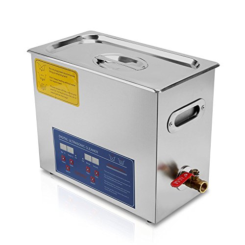 Tecmaqui Digital de ultrasonidos máquina de limpieza para la limpieza de acero inoxidable 6L