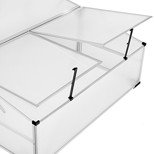 TecTake Invernadero de jardín Aluminio Jardinera de protección | Resistente a la Intemperie - Varios Modelos (Modelo 2 | no. 402341)