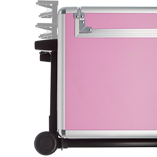TecTake MALETÍN DE COSMÉTICOS con Ruedas Belleza Maquillaje (Rosa)