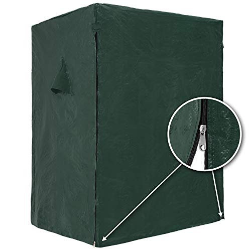 TecTake Tumbona Playa Hamaca Jardín XXL Banco doble con toldo + funda + 4 cojines - disponible en diferentes colores - (Rojo-Blanco | No. 400842)