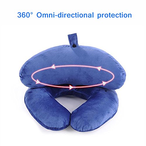 Teekit Almohada de Viaje Airplane cómoda para el Coche, el Tren, la Oficina, la Escuela, la Siesta, la Cabeza, el Cuello, Almohadas Suaves
