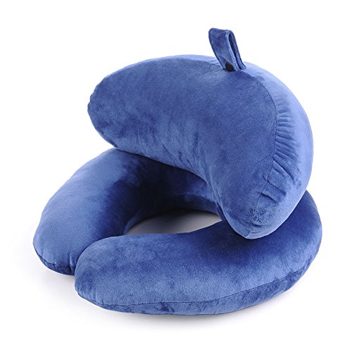 Teekit Almohada de Viaje Airplane cómoda para el Coche, el Tren, la Oficina, la Escuela, la Siesta, la Cabeza, el Cuello, Almohadas Suaves