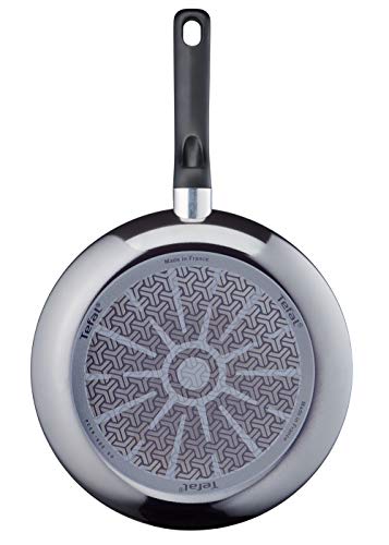 Tefal D51608 Resist - Sartén (32 cm, revestimiento antiadherente, Thermo-Spot, aluminio), color negro