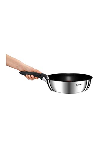 Tefal Ingenio Emotion - Batería de cocina (12 piezas, inducción, sartenes, 22/26/28 cm, cacerolas 16/20 cm (1,5 L/3 L), sartén 24 cm + 2 tapas herméticas + 1 asa + 3 espátulas L948SC04