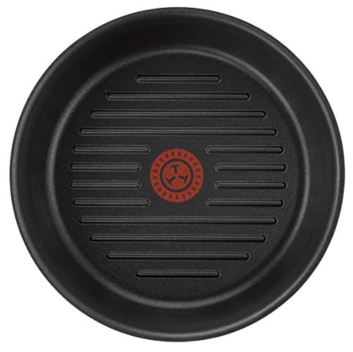 Tefal INGENIO Expertise - Sartén parrilla, 26 cm, antiadherente, color negro (mango no incluido)