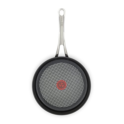 Tefal Jamie Oliver - Juego de batería de Cocina, anodizado Duro, Aluminio, Negro, 28 cm