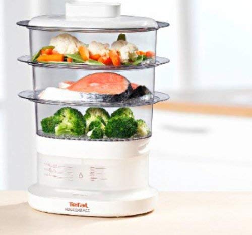 Tefal Minicompact VC1301 Vaporera, 4.3/6.5 L, Blanco