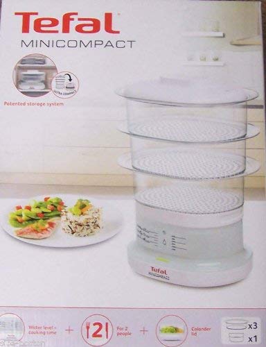 Tefal Minicompact VC1301 Vaporera, 4.3/6.5 L, Blanco