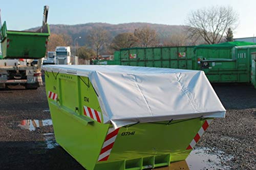 TEGENSTEX PVC Containerabdeckplane para Absetzmulde 580g/m2 en DIV. Colores y tamaños.