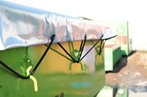 TEGENSTEX PVC Containerabdeckplane para Absetzmulde 580g/m2 en DIV. Colores y tamaños.
