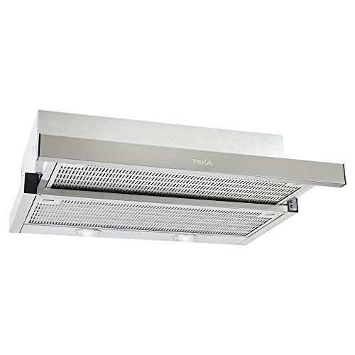 Teka Cocina Extensible | Modelo: CNL 6400 | Campana con 2 Motores | 3 velocidades de extracción | Ancho de 60 cm | Color INOX, Acero Inoxidable