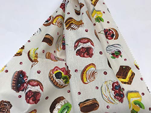 telas de cupcakes 100% popelina algodón