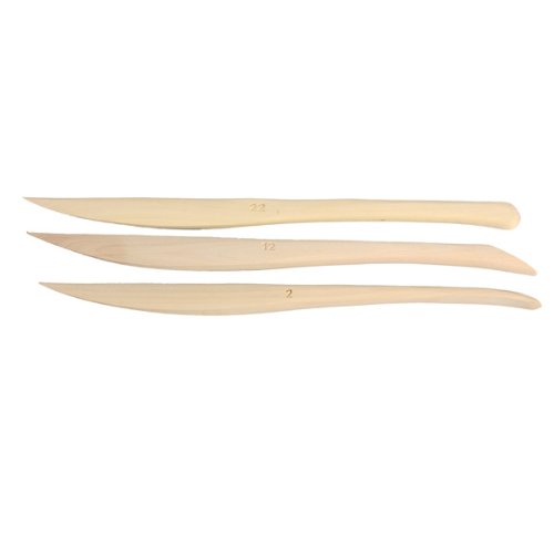 Tenflyer Pack de 10 arcilla Cuchillo de madera Escultura Cerámica afilar las herramientas de modelado de Ajuste