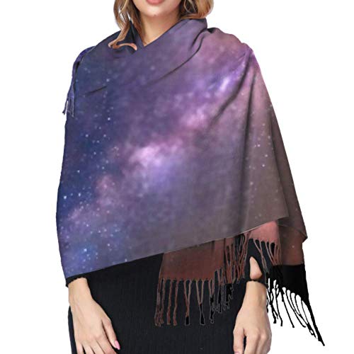 Tengyuntong Damen Wickeldecke Schal, bufanda clásica de cachemira sensación unisex de invierno, 180718 La Sagra España Vía Láctea Largas Bufandas Cálidas Envoltura Mantón Estola