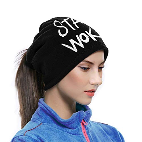 Tengyuntong XXWKer Calentador de Cuello Deporte Calentador Pasamontañas Polar Máscara Stay Woke Unisex Fleece Neck Warmer Ear Warmer Headband & Face Cold Weather Gear One Size
