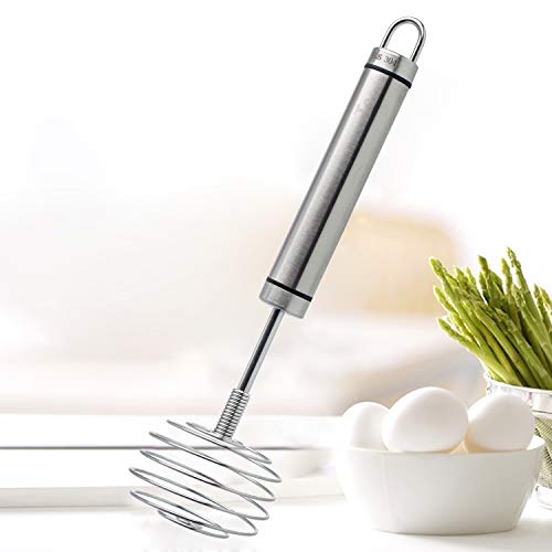 Tera Batidor Manual de Acero Inoxidable Varillas de batir de Huevos Fácil de Lavar