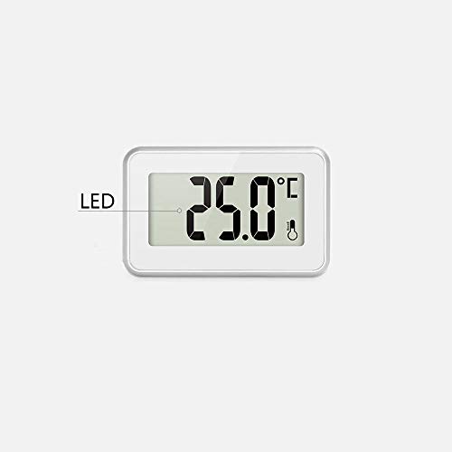 Termómetros para Frigoríficos Termómetro Digital para Frigoríficos Mini Termómetro Para Congelador a Prueba de Agua con Gancho LCD Rango de Visualización -20℃ a 60℃ Con Pantalla LCD de Fácil Lectura