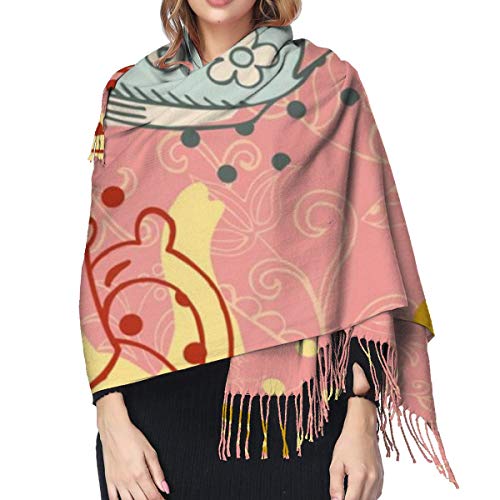 Tetera floral 1826 Bufanda de mujer Bufandas de moda Chal de abrigo cálido Regalo de Navidad para madre Novia Hermana