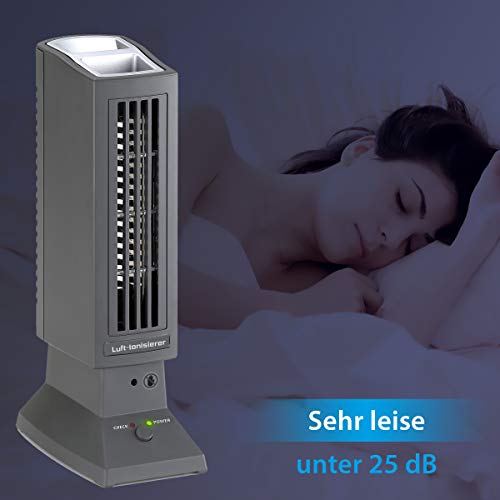 Tevigo 90690 - Purificador de aire, ionizador, ionizador de aire perfecto para las personas con alergias, fumar y también para la alergia a los ácaros del polvo