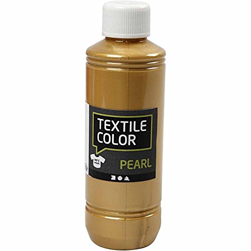 Textile Color, dorado, perlado, 250ml