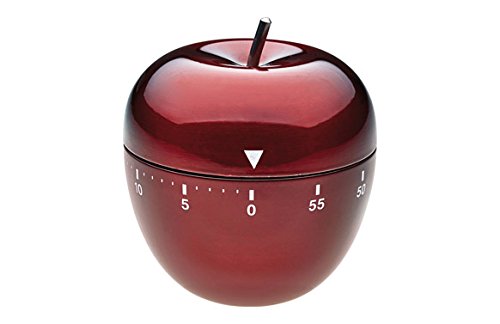 TFA Dostmann Temporizador Cocina Manzana INOX Rojo