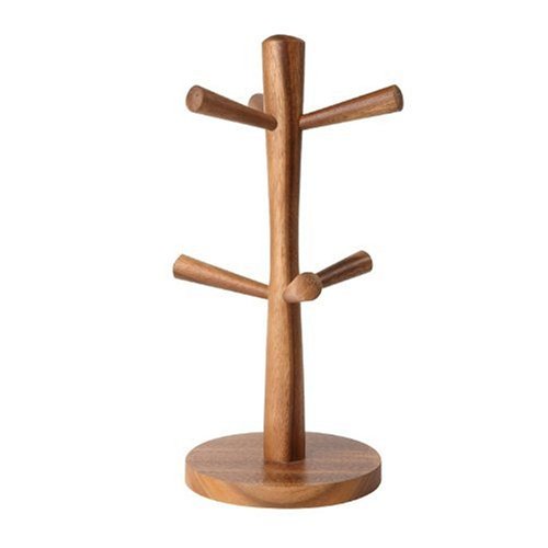 T&G Tuscany - Soporte en forma de árbol para 6 tazas (madera de acacia)