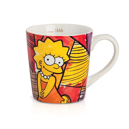 The Simpsons pts21/1S Taza Jumbo, Modelo Lisa, Porcelana, Multicolor