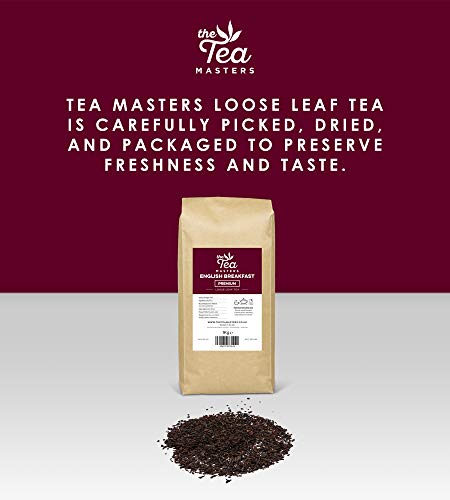 The Tea Masters Hojas Sueltas de Té Negro Premium para el Desayuno 1kg