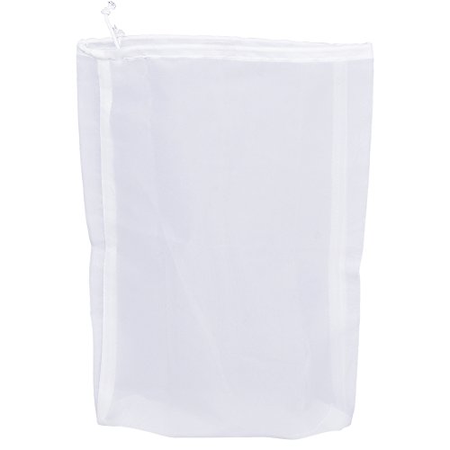 Therpin bolsa de nailon de 75 micras, Colador de alimentos para nueces, leche, zumo, fabricación casera de bebidas, nailon, 22cm x 32cm