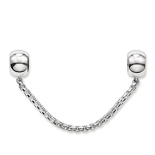 Thomas Sabo Karma Beads, Unisex, cadena de seguridad, Plata de ley 925, Silicona, KS0004-585-12
