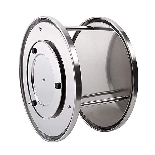 Tiamu Estante de Especias Bandeja de Organizador de Acero Inoxidable Plataforma Giratoria Soporte de Mesa de 2 Niveles Giratorio para Mesa de Comedor Encimeras de Cocina Gabinetes