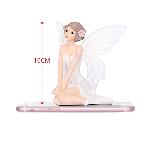Tianayer Miniatura Flor Flying Fairy Figuritas DIY Hada del jardín decoración del Dollhouse Pixie Figura Coleccionable (Set (3pcs))