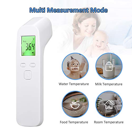 Tickas Termómetro digital para la frente, medidor de temperatura IR sin contacto portátil Modo de temperatura dual