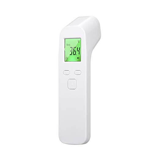 Tickas Termómetro digital para la frente, medidor de temperatura IR sin contacto portátil Modo de temperatura dual
