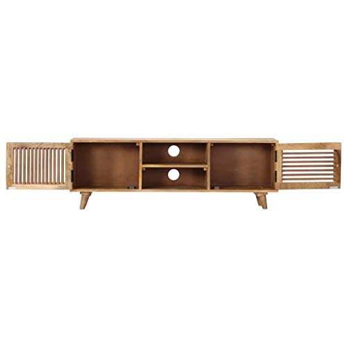 Tidyard Mueble para TV 120x30x40 cm Madera Maciza de Mango