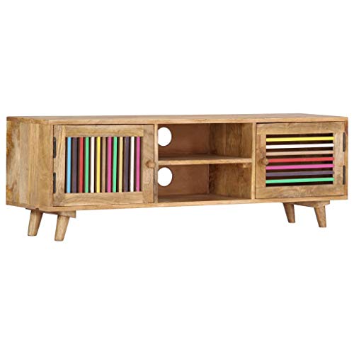 Tidyard Mueble para TV 120x30x40 cm Madera Maciza de Mango