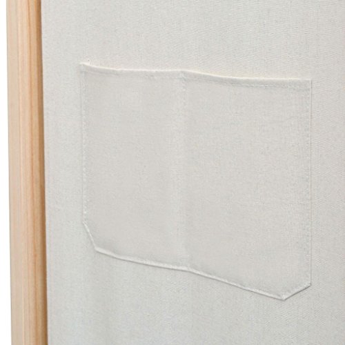 Tidyard Plegable Biombos Diseño 3-Panel Biombo Divisor Separador de Habitaciones Espacios Divisoria Madera de Pino 120x4x170cm