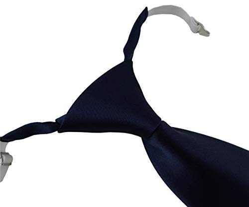 TigerTie - Corbata infantil en monocromo, con goma elástica marine Talla única