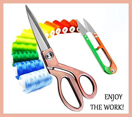 Tijeras costura profesional modista con corta hilos tijeras de costura acero inoxidable de alta calidad tijeras modista tela ropa sastre de coser bordar