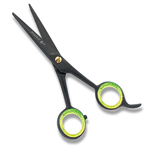 Tijeras de peluquería afiladas para peluquería, tijeras de peluquería de acero inoxidable alemán, borde convexo profesional de 6 pulgadas, apto para uso personal y profesional