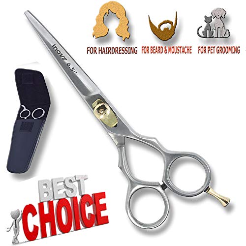 Tijeras de peluquería para peluquería, acabado pulido, cuchillas afiladas de borde convexo, calidad increíble, hechas a mano