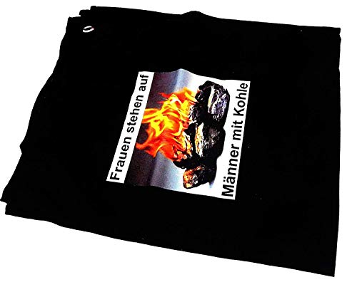 Tinas Collection - Juego de 3 delantales Negro con texto, delantal para barbacoa, guante de horno y paño de cocina, regalos para hombres 7