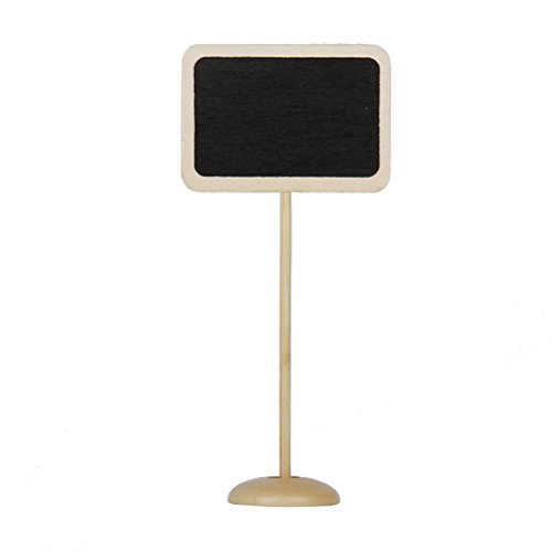 Tinksky 10 Piezas Pizarras de Madera con Base Tablero de Mensajes