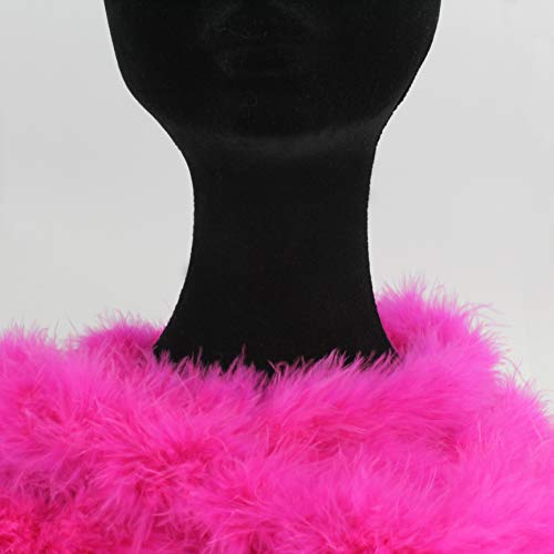 TIRA MARABÚ DE PLUMAS 80g (FUCSÍA, 1 METRO)