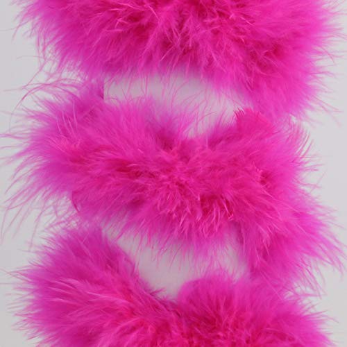 TIRA MARABÚ DE PLUMAS 80g (FUCSÍA, 1 METRO)