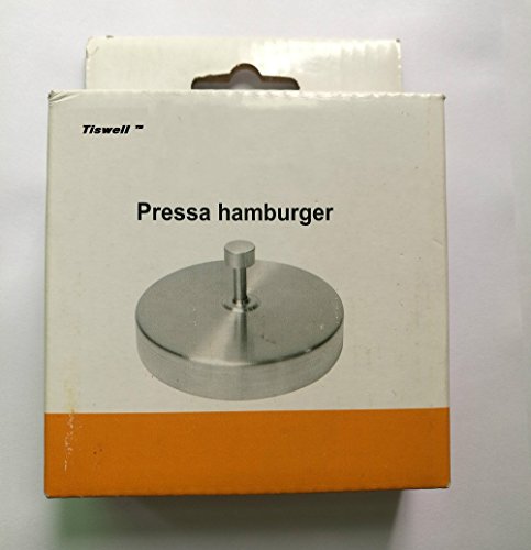 Tiswell hamburguesa prensa Hamburger Patty Maker, antiadherente molde de acero, inoxidable, ideal para barbacoa, acero inoxidable, suelto
