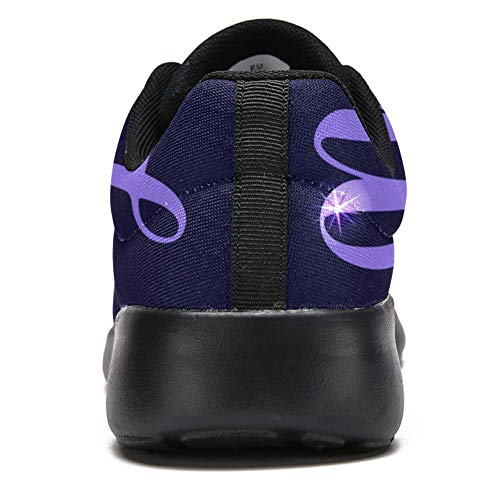 TIZORAX Zapatillas de running para mujer, con cola de sirena, de malla transpirable, senderismo, tenis, color Multicolor, talla 39 EU