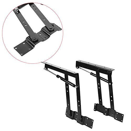 Tnfeeon 1 Par Bisagra Elevadora para Mesa, Bisagra Levantar Mesa de Café Ajuste de Hardware Bisagra de Muebles Plegable Mesa par Muebles Accesorios