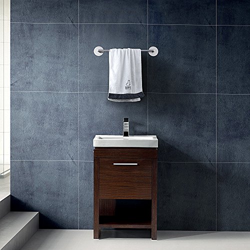 Toallero de baño autoadhesivo Acero Inoxidable Toallero de Barra Toallero barra 40CM (Circular)